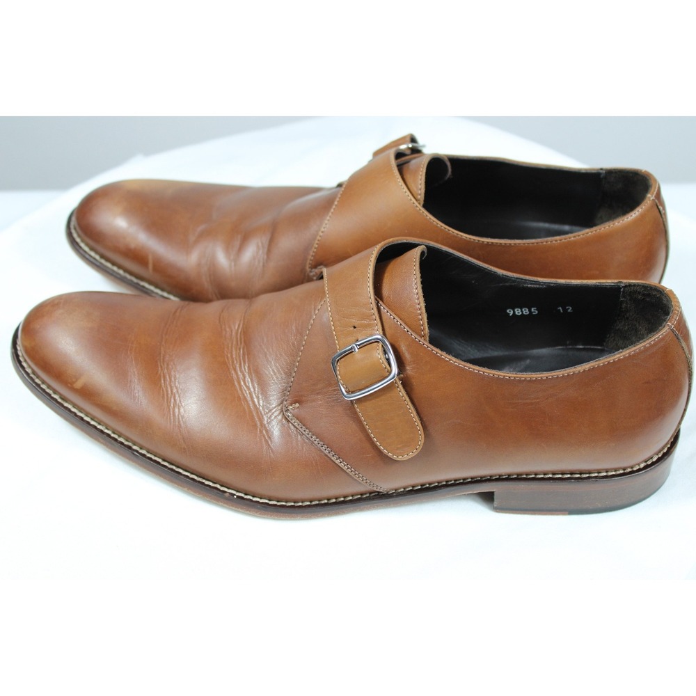 To Boot New York Adam Derrick Monk Strap Leather Dress Shoes Mens' Size 12 Italy